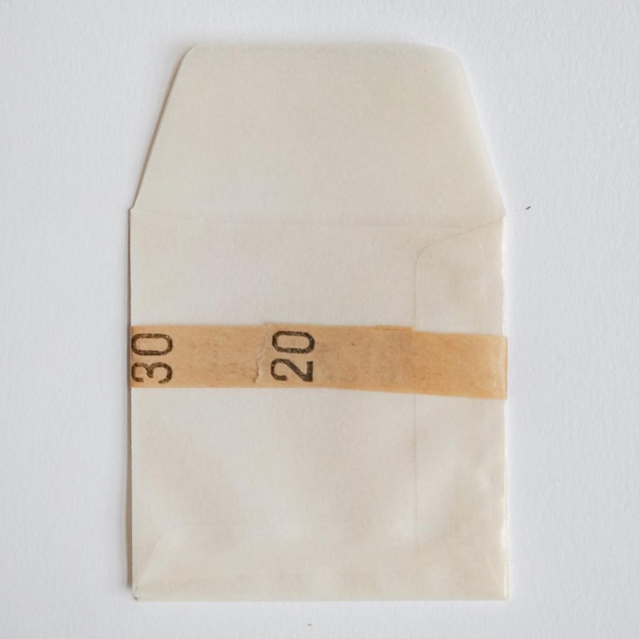 Small square glassine envelopes