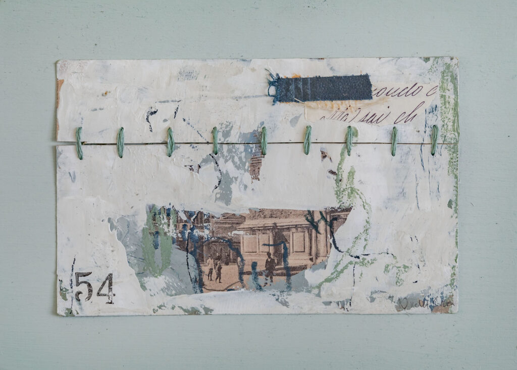 Vintage Italian Postcard 54 - Mixed Media Art