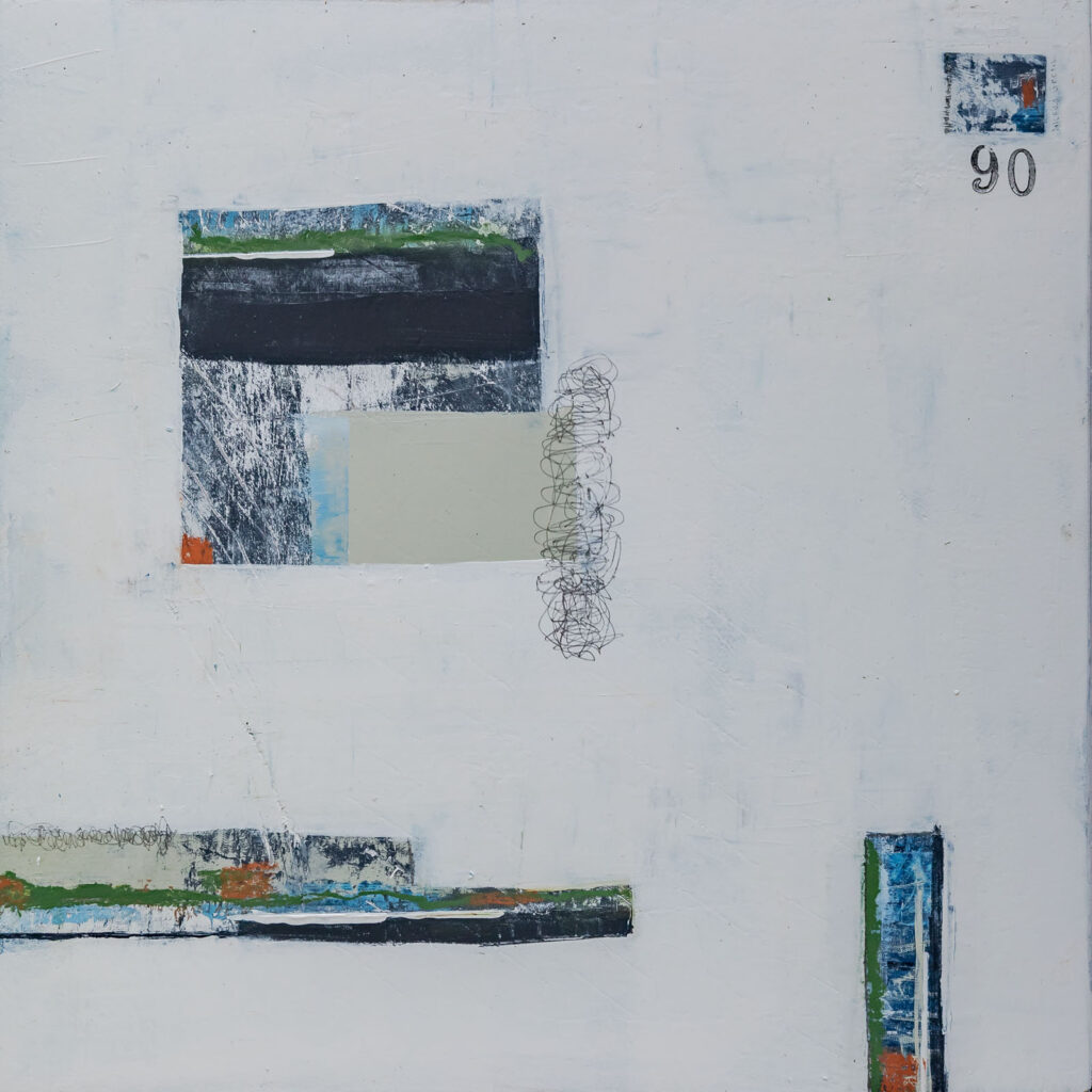 Window to Winter 90 - Mixed Media art