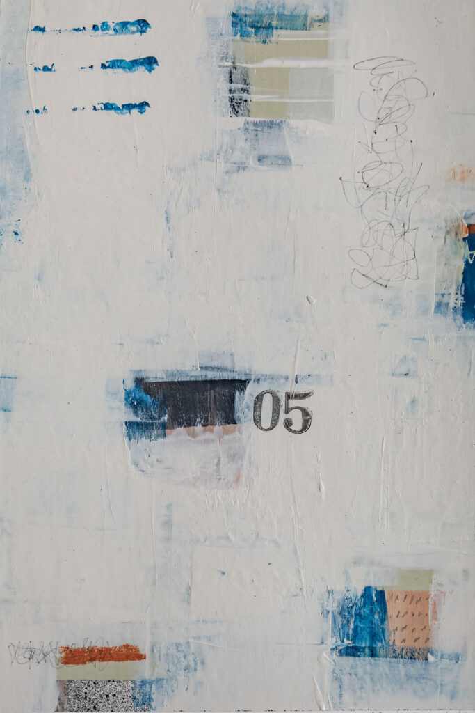 Window to Winter 05 - Mixed Media art