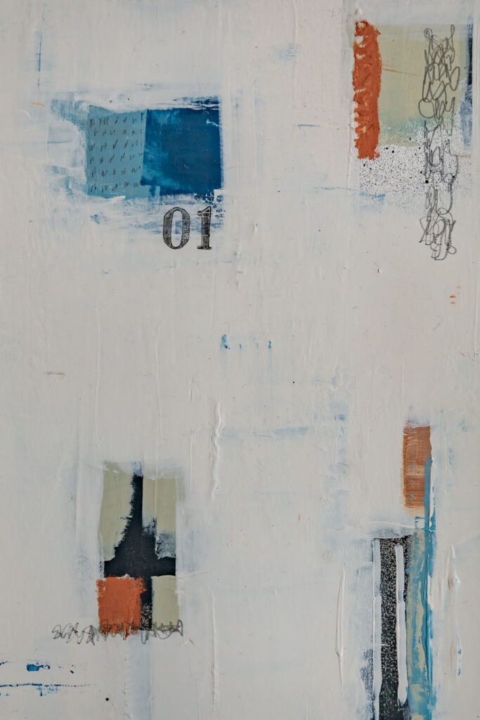 Window to Winter 01 - Mixed Media art