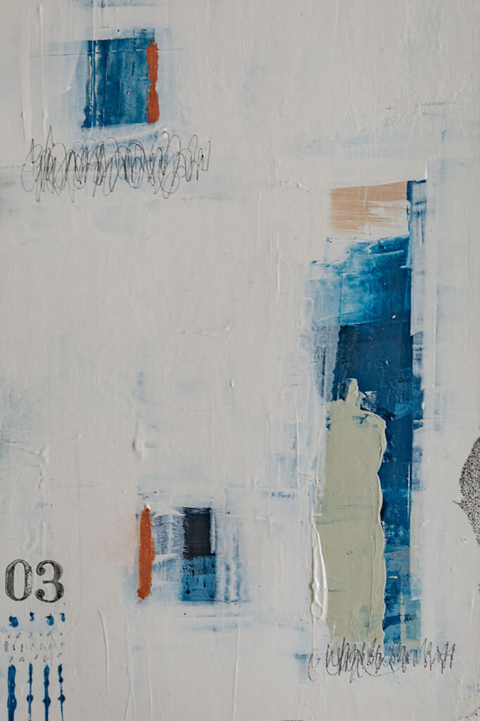 Window to Winter 03 - Mixed Media art