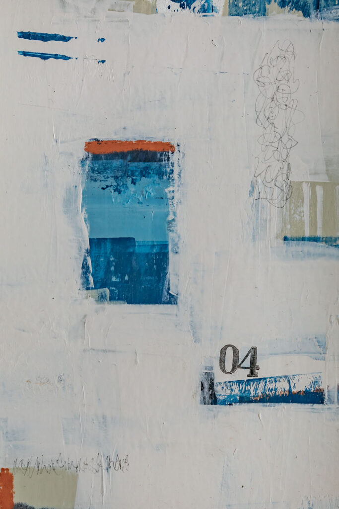 Window to Winter 04 - Mixed Media art