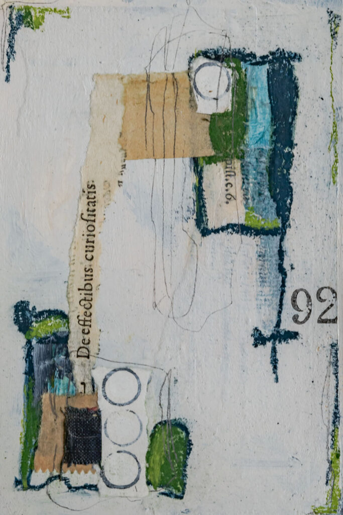 Curiosity 92 - Mixed Media art