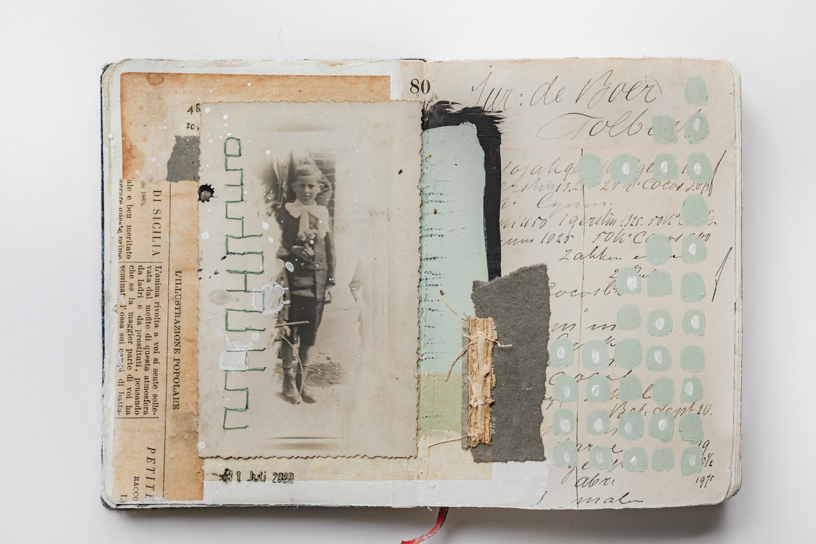 Art Journal - Boy with stitches